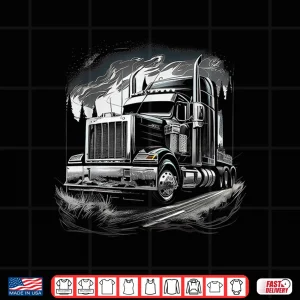 Design 18 Wheeler Gift Truck Driver Trucker Shirt