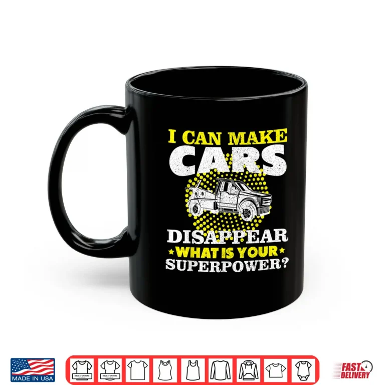 Mug Breakdown Lorry Thin Yellow Line Tow Truck Driver Trucker Shirt
