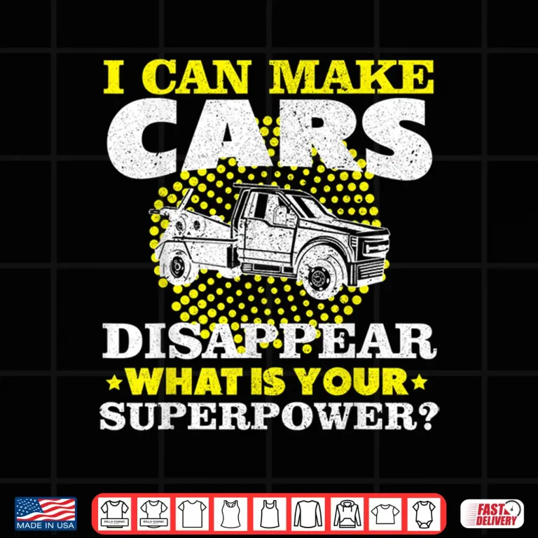Design Breakdown Lorry Thin Yellow Line Tow Truck Driver Trucker Shirt
