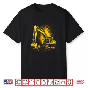 Excavator Construction Work Truck Driver Shirt