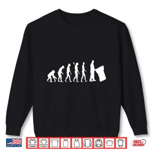 Sweatshirt Evolution Trash Bin Waste Management Trash Truck Driver Shirt