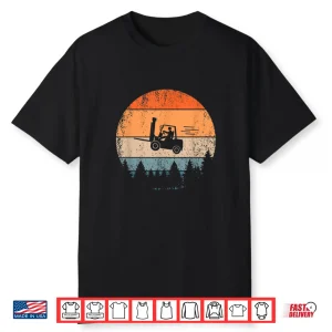 Flying Forklifter Retro Fork Lift Truck Forklift Driver Shirt
