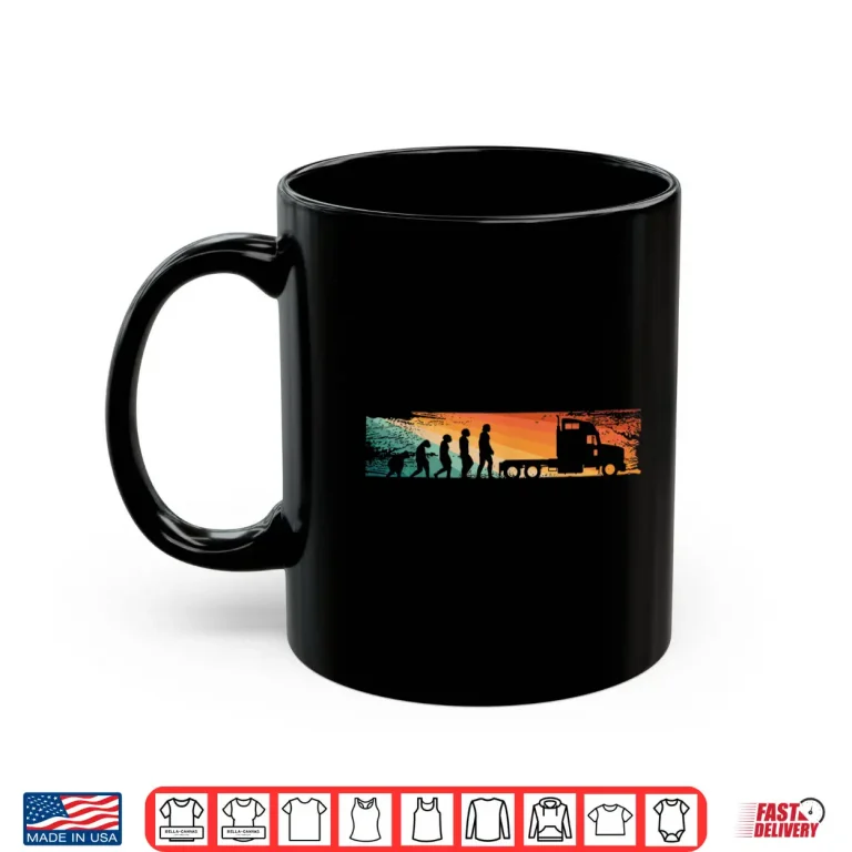 Mug Evolution Essentials Truck Driver Trucker Shirt