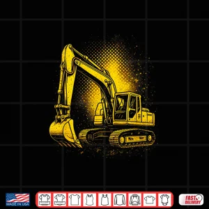 Design Excavator Construction Work Truck Driver Shirt