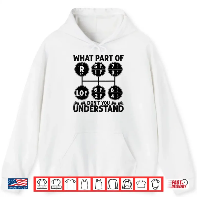 Hoodie Logistics Professional Truck Driver Trucker Shirt