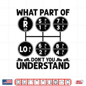 Design Logistics Professional Truck Driver Trucker Shirt