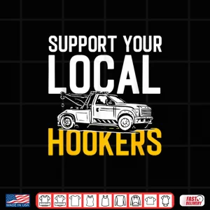 Design Professional Roadside Support Tow Truck Car Tow Driver Shirt