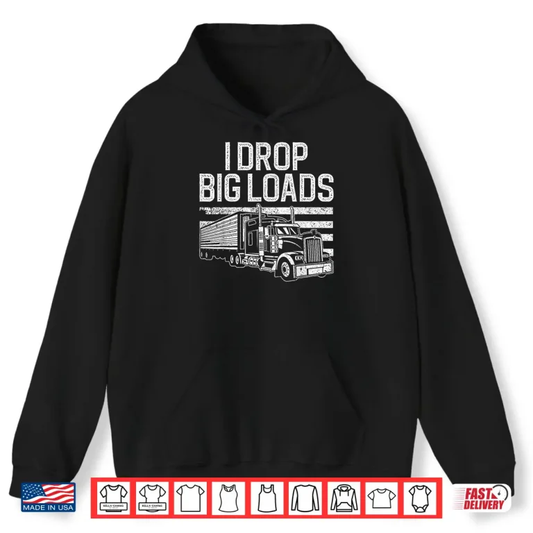 Hoodie Trucking Art Truck Driver Trucker Shirt
