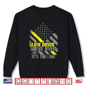Sweatshirt Thin Yellow Line Tow Truck Driver Shirt