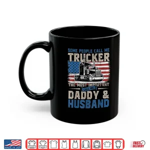 Mug US Flag Gift Truck Driver Trucker Shirt