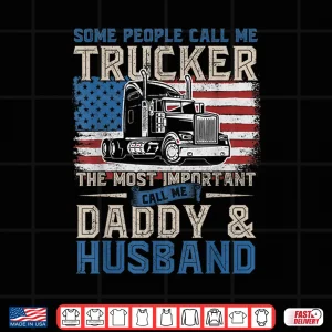 Design US Flag Gift Truck Driver Trucker Shirt