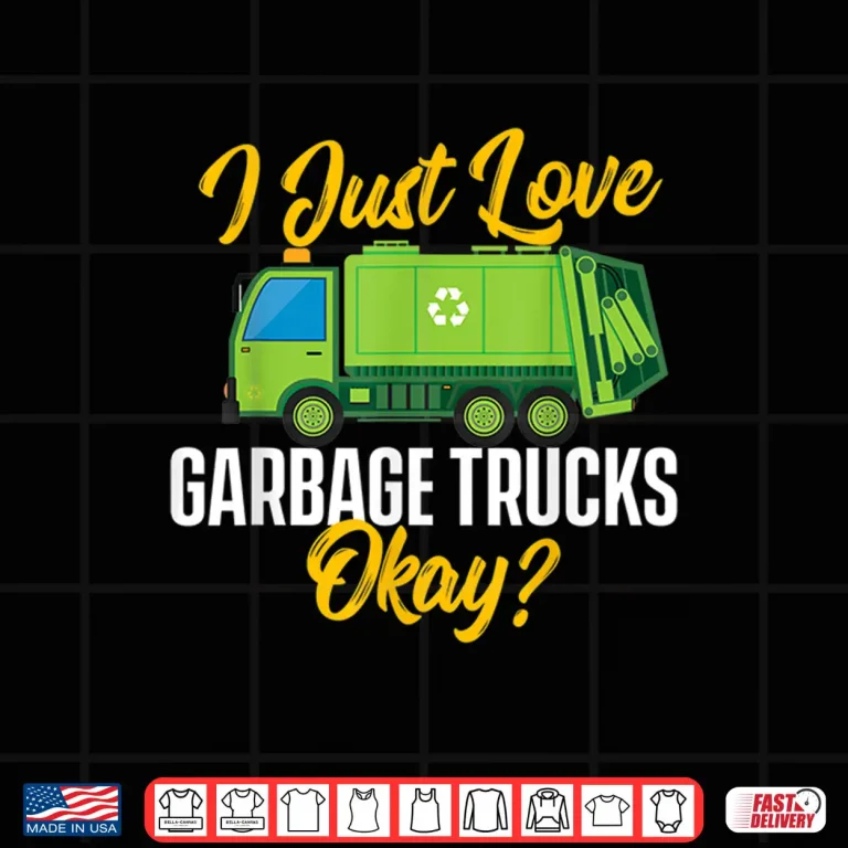 Design Waste Trash Dump Garbage Truck Driver Shirt