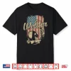 American Flag Usa Patriotic Helmet Welder Retro Shirt
