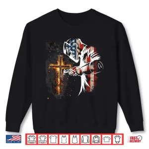 Sweatshirt American Flag Mig Tig Faith Cross Christian Welder Shirt