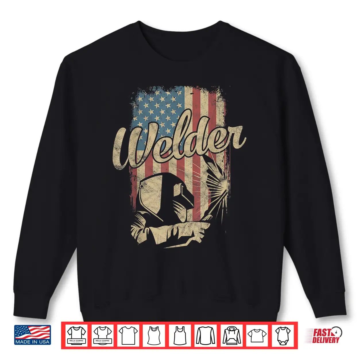 American Flag Usa Patriotic Helmet Welder Retro Shirt American Flag Usa Patriotic Helmet Welder Retro Shirt