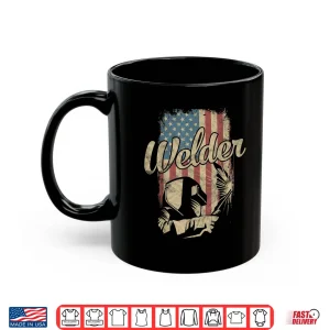 American Flag Usa Patriotic Helmet Welder Retro Shirt 3 Mug American Flag USA Patriotic Helmet Welder Retro Shirt