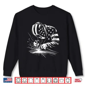 Sweatshirt American Flag Usa Patriotic Welding Shirt