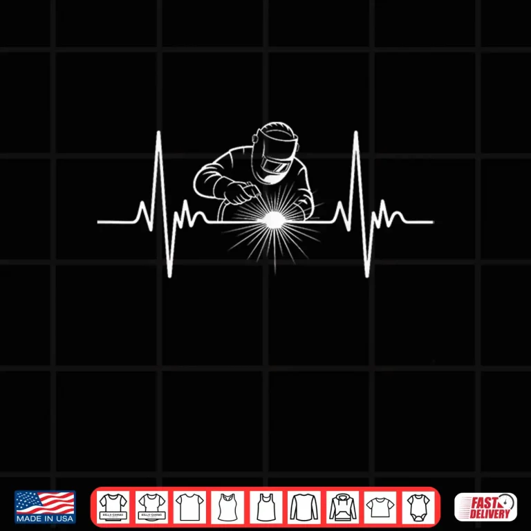 Design Heartbeat Helmet Fabrication Welder Shirt