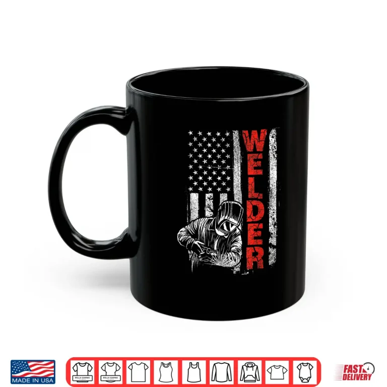 Mug USA American Worker Metalworking Lover Welder Shirt