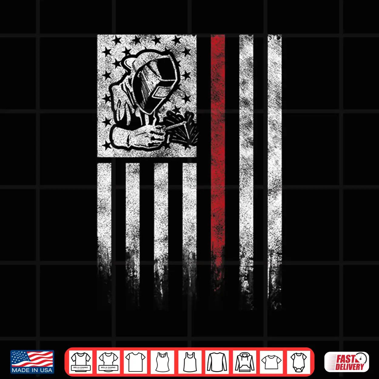 Usa American Flag Patriotic Gift Welder Vintage Shirt Usa American Flag Patriotic Gift Welder Vintage Shirt