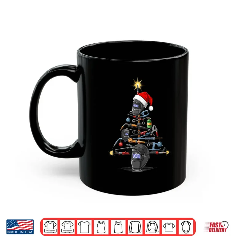 Mug Christmas Tree Xmas Graphic Welding Shirt