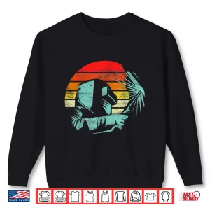 Sweatshirt Helmet Silhouette Retro Vintage Welding Gift Shirt
