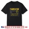 Welder Fabricator Definition Shirt
