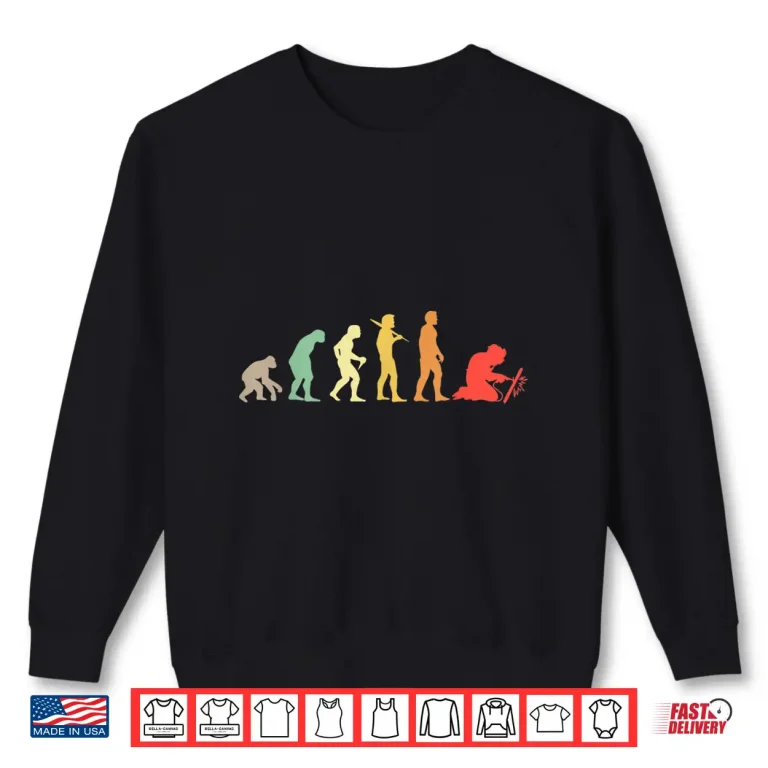 Sweatshirt Evolution Craftsman Profession Welder Welding Shirt