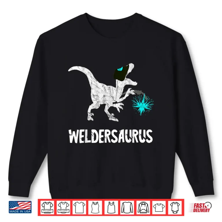 Sweatshirt Mig Dino Steel Worker T Rex Welder Dinosaurs Shirt