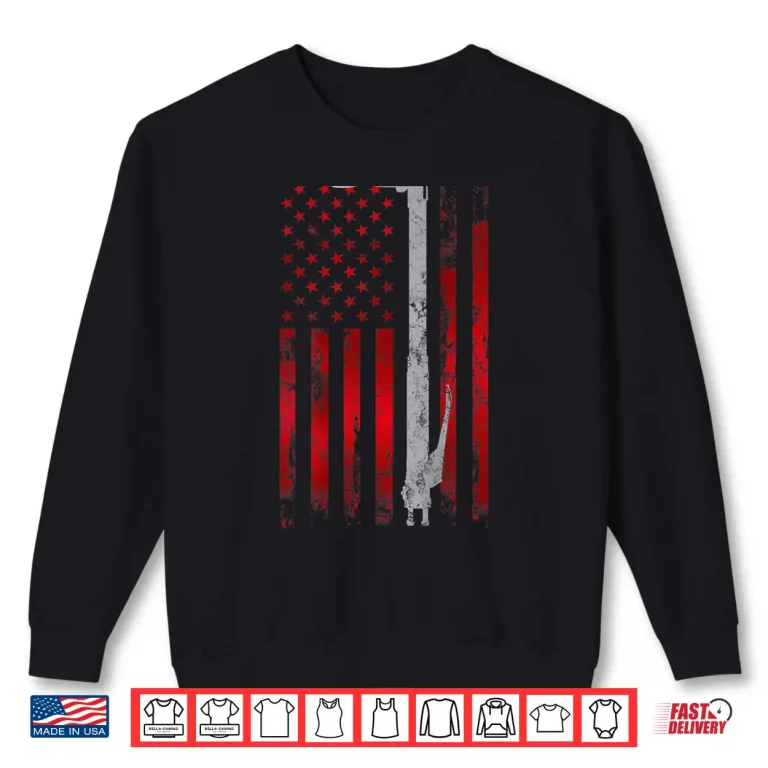 Sweatshirt Patriotic USA American Flag Gift Welder Vintage Shirt