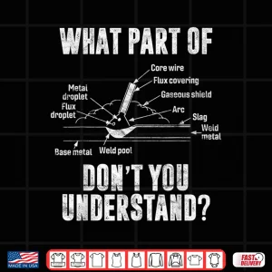 Design What Part Of Dont You Understand Costume Gift Welder Welding Shirt