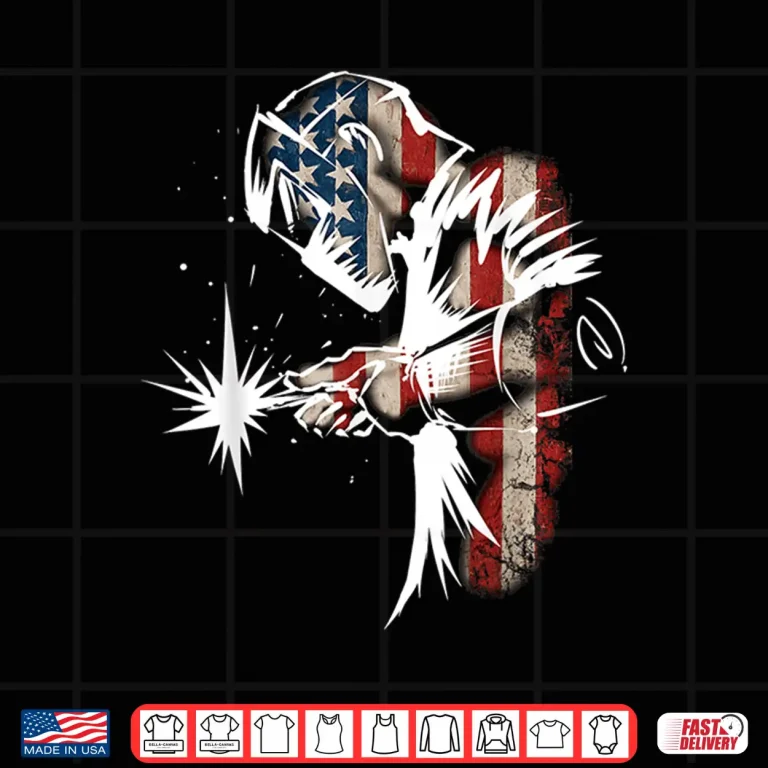 Design American Flag Usa Patriotic Welder Shirt
