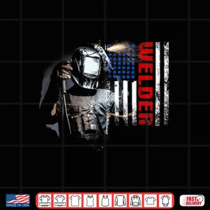 Design Flag Weld America American Pipefitter Welder Shirt
