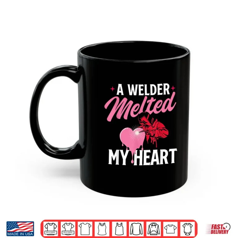 Mug Melted My Heart Skilled Construction Ironworker Shirt