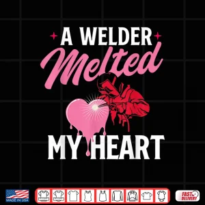 Design Melted My Heart Skilled Construction Ironworker Shirt