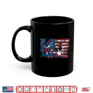 Mug American Flag Lit Operator Welder Shirt