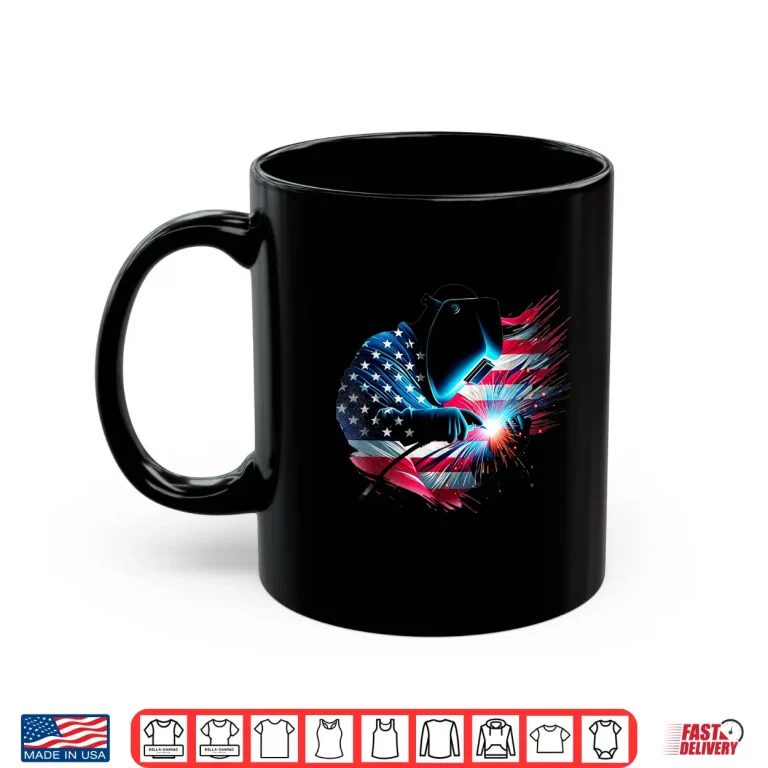 Mug American Flag Usa Patriotic Welder Welding Gift Shirt