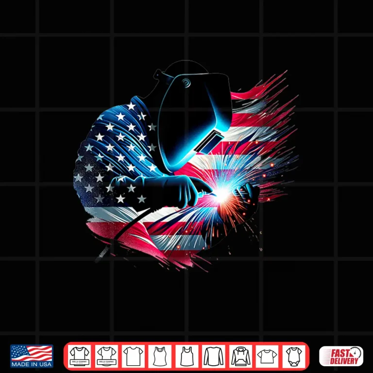 Design American Flag Usa Patriotic Welder Welding Gift Shirt