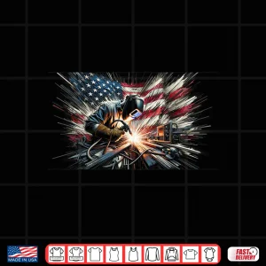 Design American Flag Welder Welding Shirt