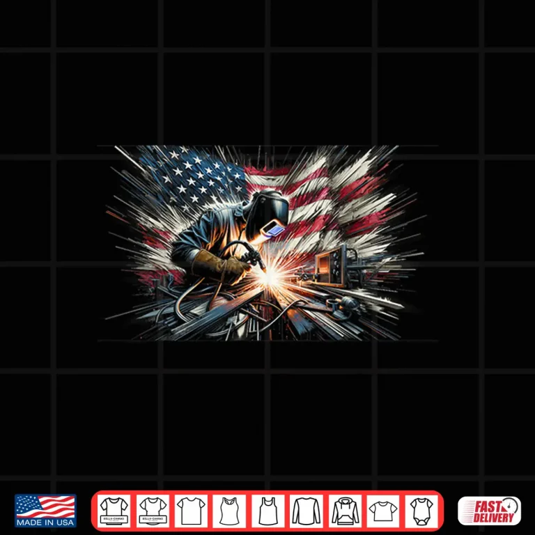 Design American Flag Welder Welding Shirt