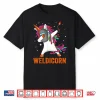Unicorn Lover Dabbing Dance Weldicorn Welding Welder Shirt