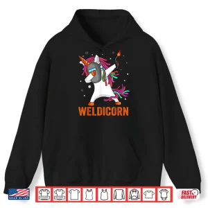 Hoodie Unicorn Lover Dabbing Dance Weldicorn Welding Welder Shirt