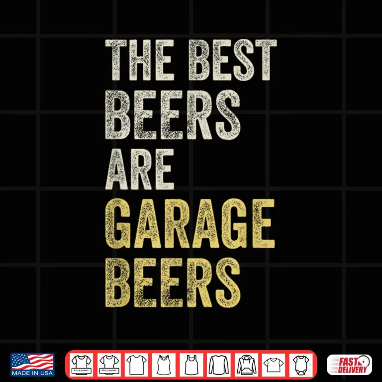 Design Garage Beer Best Beer Drinking Vintage Mechanic Car Guy Shirt