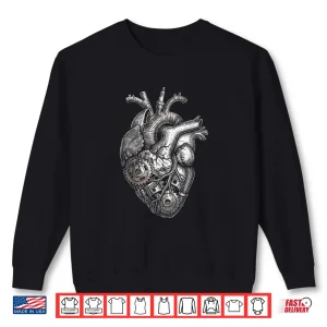 Sweatshirt Heart Engine Anatomy Car Enthusiast Auto Mechanic Shirt