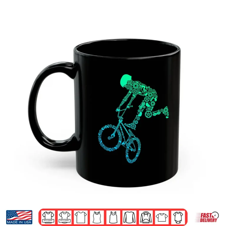Mug Gear Bike Rider Bmx Shirt