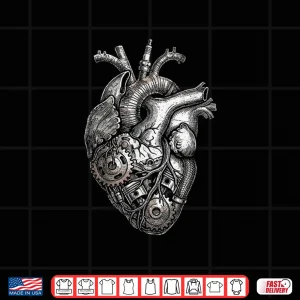 Design Heart Engine Anatomy Car Enthusiast Auto Mechanic Shirt