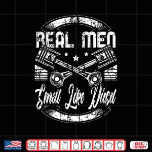 Design Real People Smell Like Diesel Mechanic Shirt