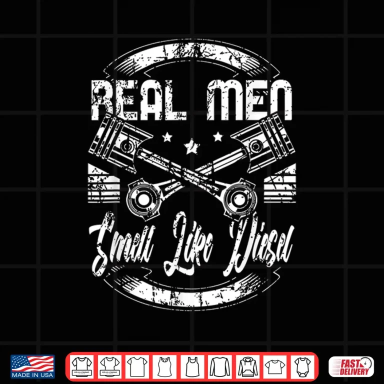 Design Real People Smell Like Diesel Mechanic Shirt