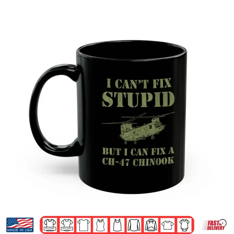 Mug Retired Veteran Chinook Helicopter Mechanic Shirt