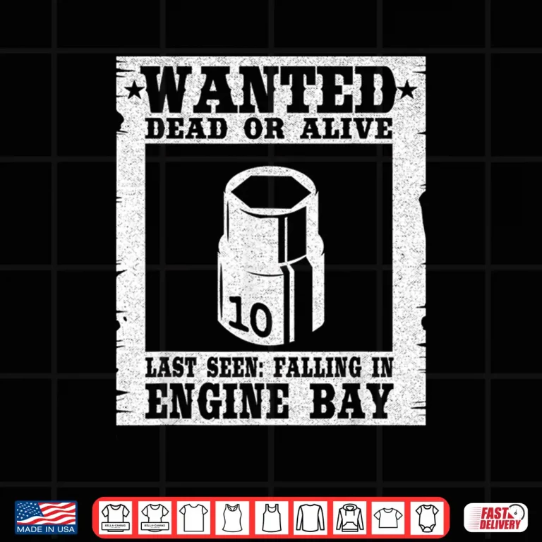 Design Wanted 10Mm Socket Poster Race Car Drag Racing Mechanic Shirt